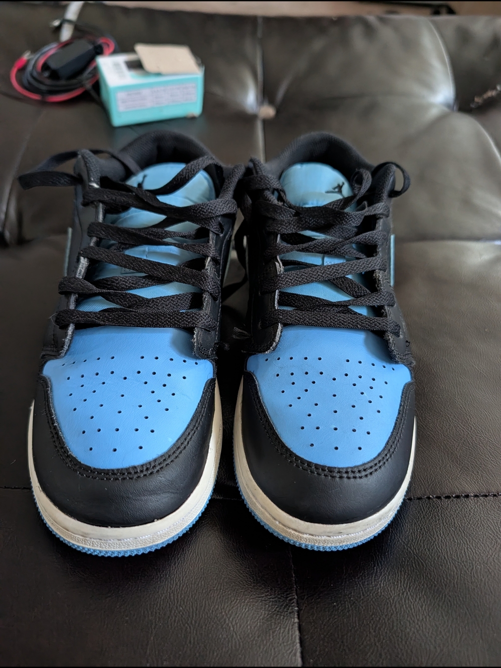 Nike Kids Blue and Black Lace-Up Sneakers